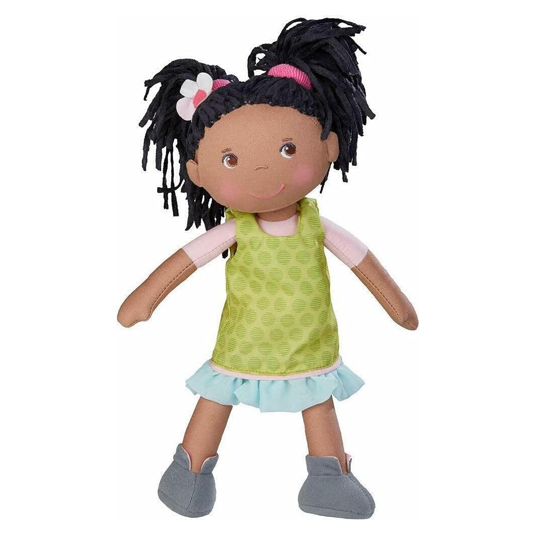 Muñeca Bebé HABA Cari 30.48 cm con Coletas Negras - Lavable