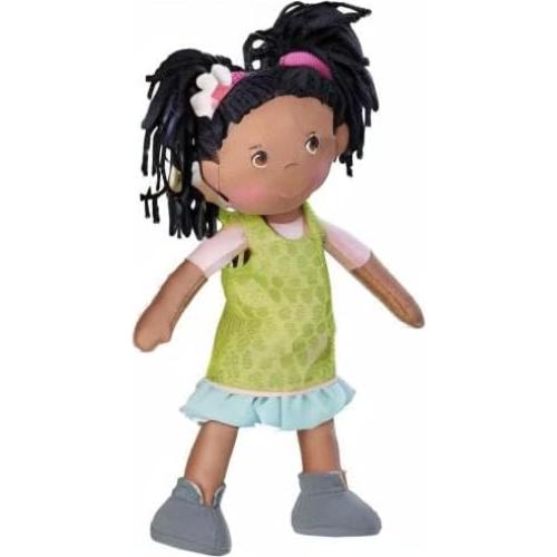 Muñeca Bebé HABA Cari 30.48 cm con Coletas Negras - Lavable