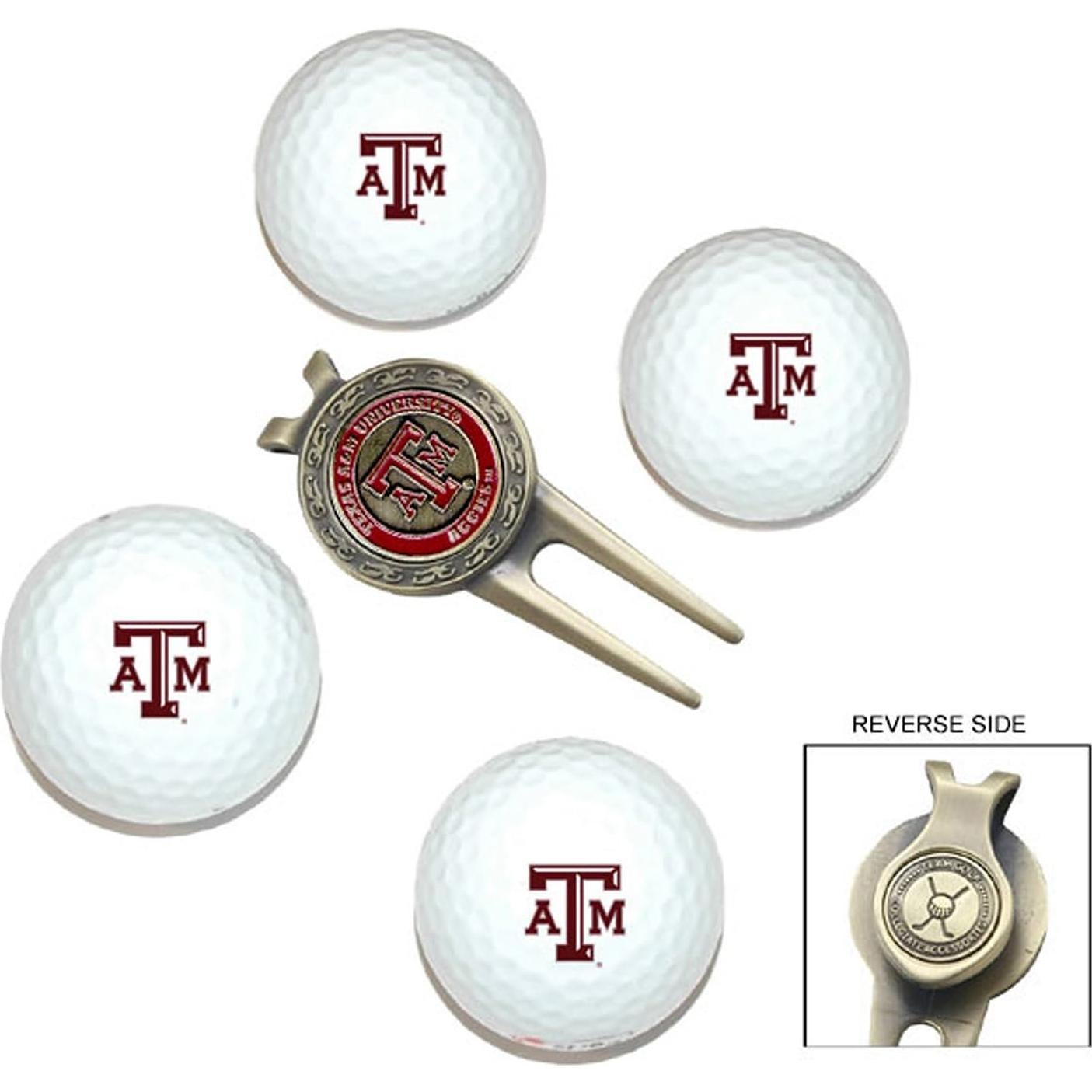 Pelotas de Golf Reguladoras NCAA Team Golf Texas A&M - 4 Pzas