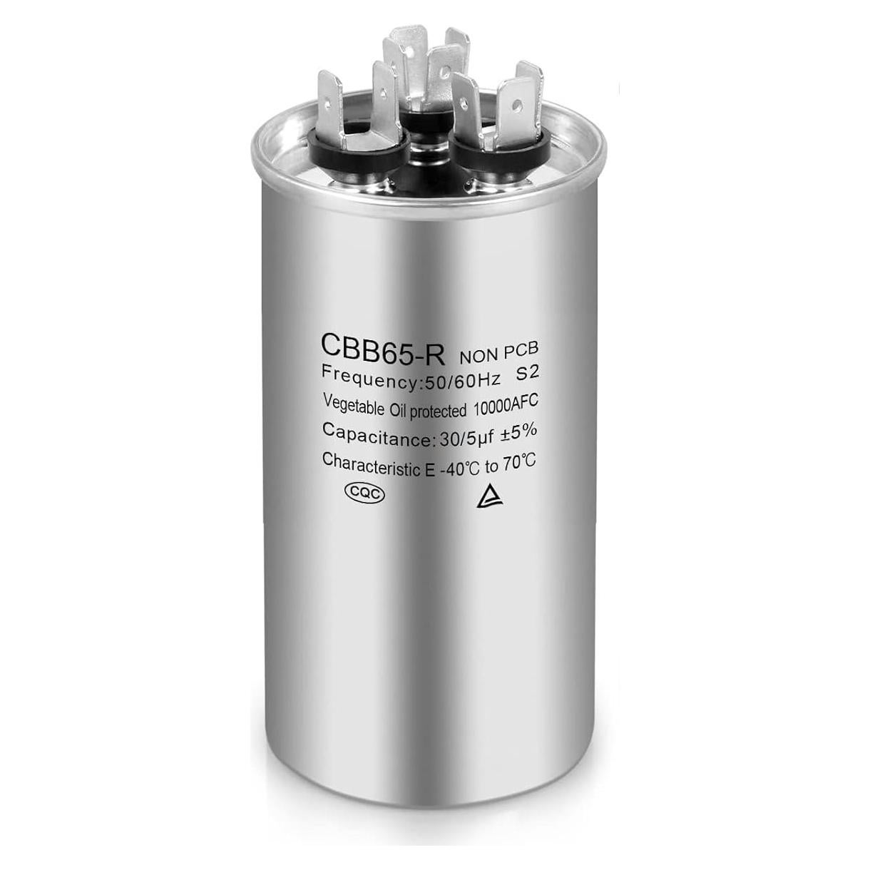 Capacitor de Aire Acondicionado Boffdock 30+5 MFD 370/440V