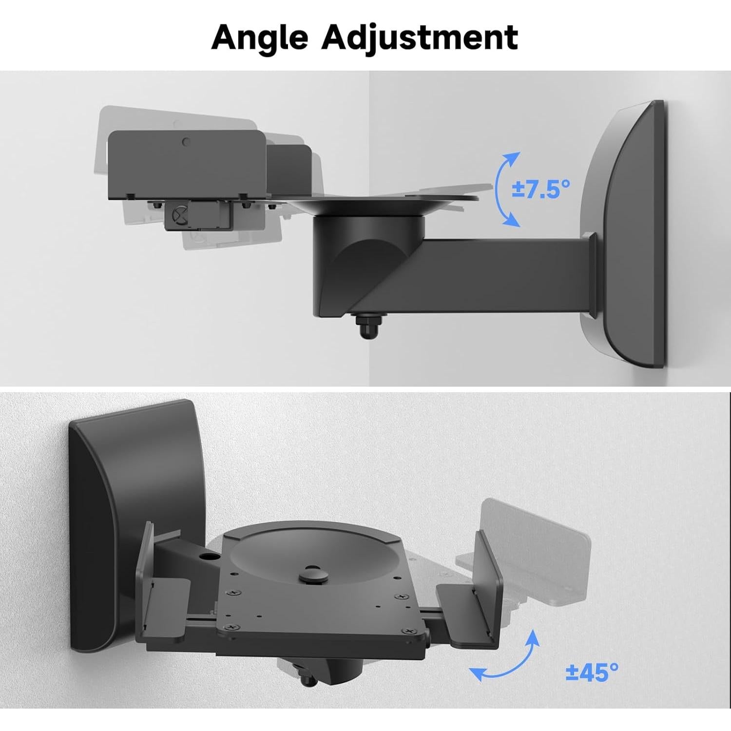 Soportes de Pared para Altavoces Suptek - Ajustables hasta 25kg