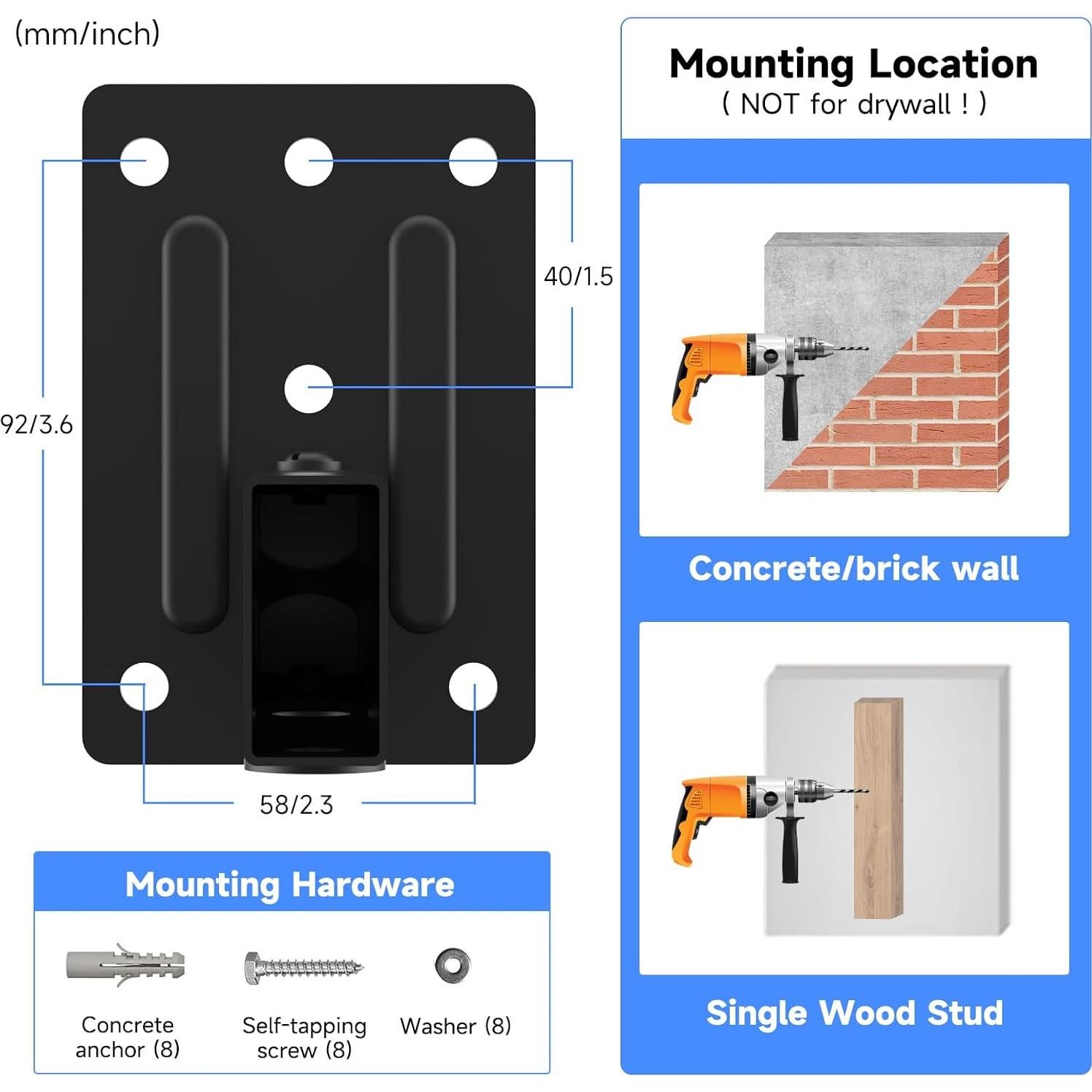 Soportes de Pared para Altavoces Suptek - Ajustables hasta 25kg