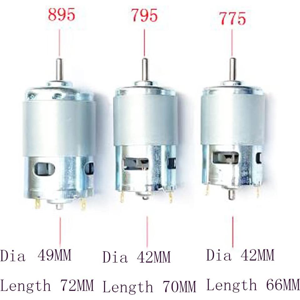 Motor DC 795 12V-24V 11000RPM Alta Potencia para Juguetes