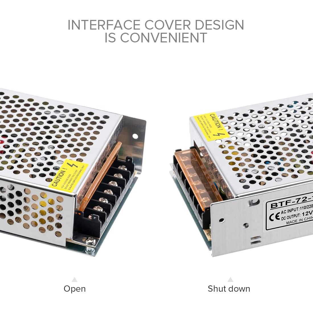 Fuente de Alimentación BTF-LIGHTING 12V 6A 72W para LED