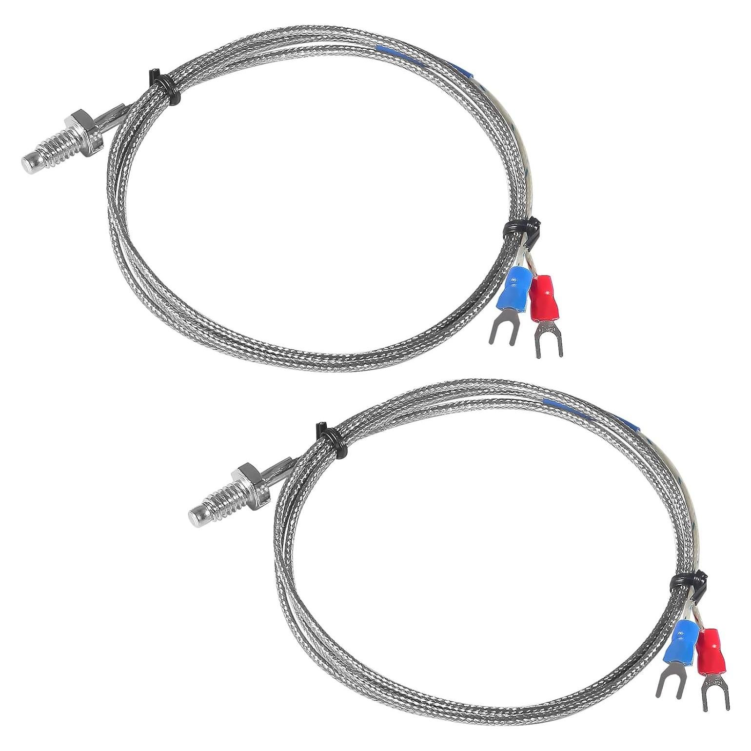 Sonda de Temperatura Tipo K Alinan 1M M6 0-400°C 2 Pcs