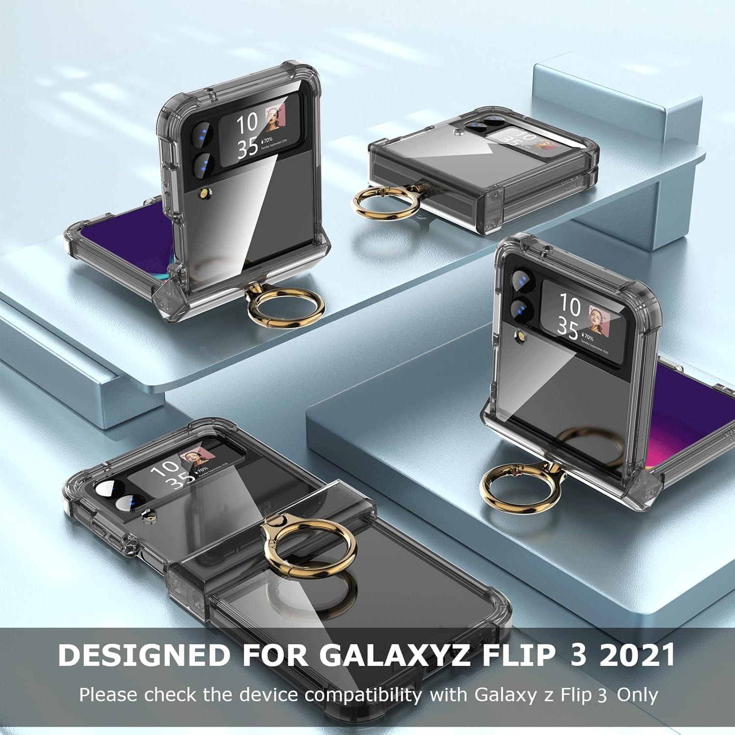 Funda DAKORIE para Galaxy Z Flip 3 5G - Protección Total Negra