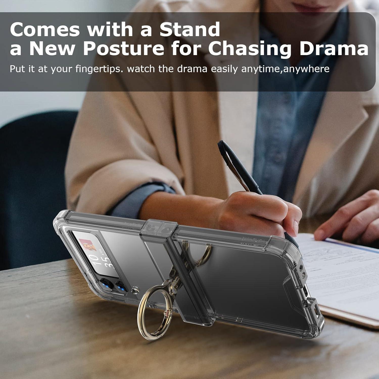 Funda DAKORIE para Galaxy Z Flip 3 5G - Protección Total Negra