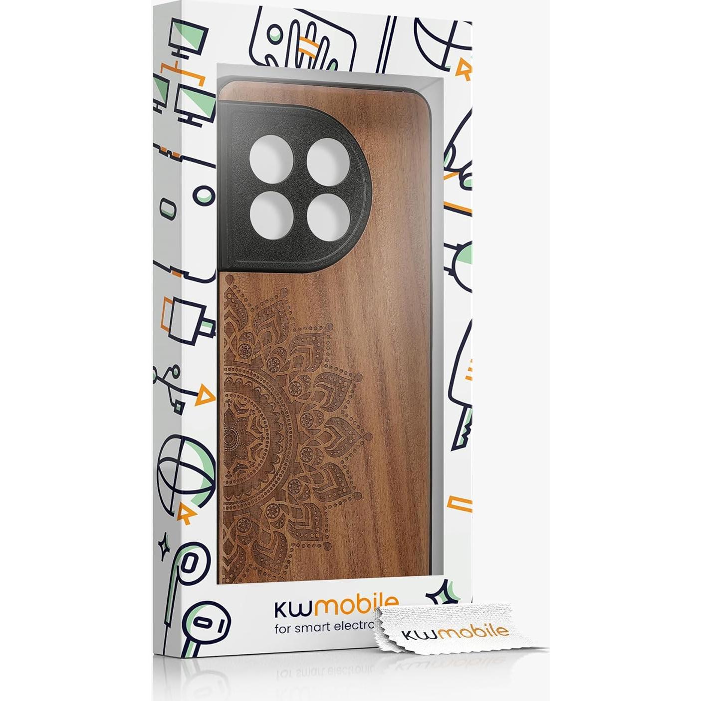 Funda de Madera KW-Commerce para OnePlus 11 - Sol Naciente
