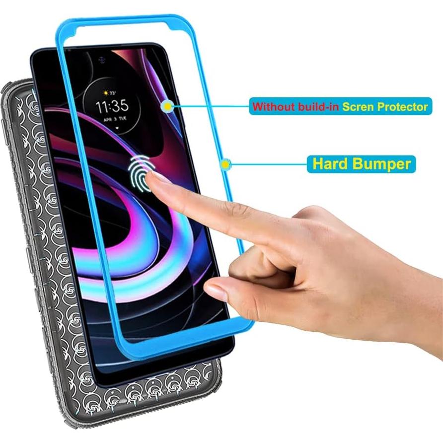 Funda Híbrida Asuwish para Alcatel 3V 2019 Azul Resistente