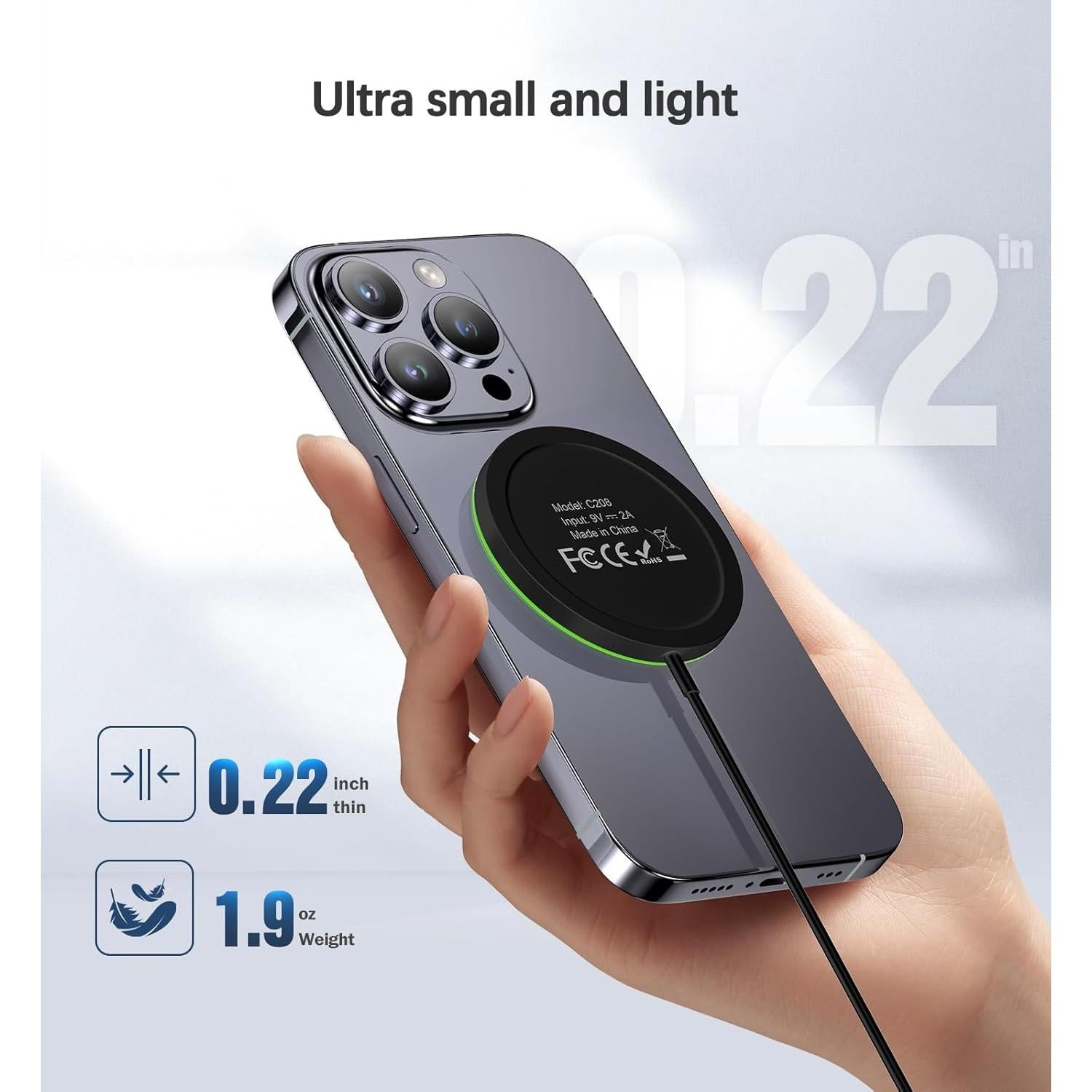 Cargador Inalámbrico Magnético 15W Nanjing - Paquete de 2