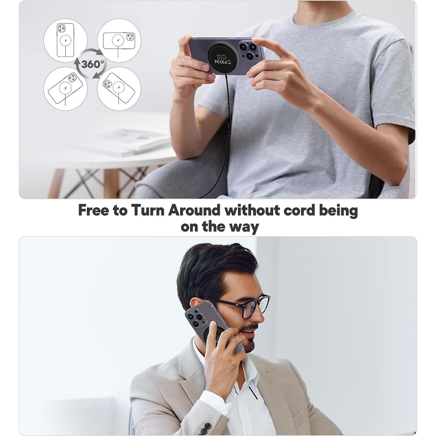 Cargador Inalámbrico Magnético 15W Nanjing - Paquete de 2