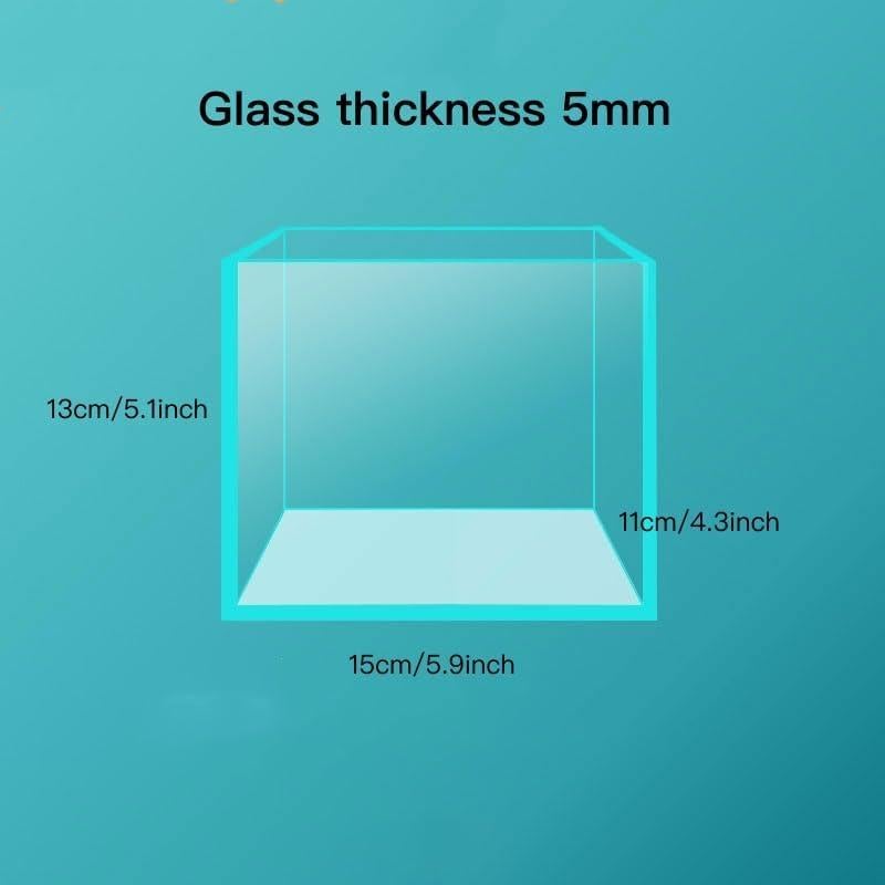 Acuario Nano Sin Borde Awxzom Tank 2.65L 15x11x13cm