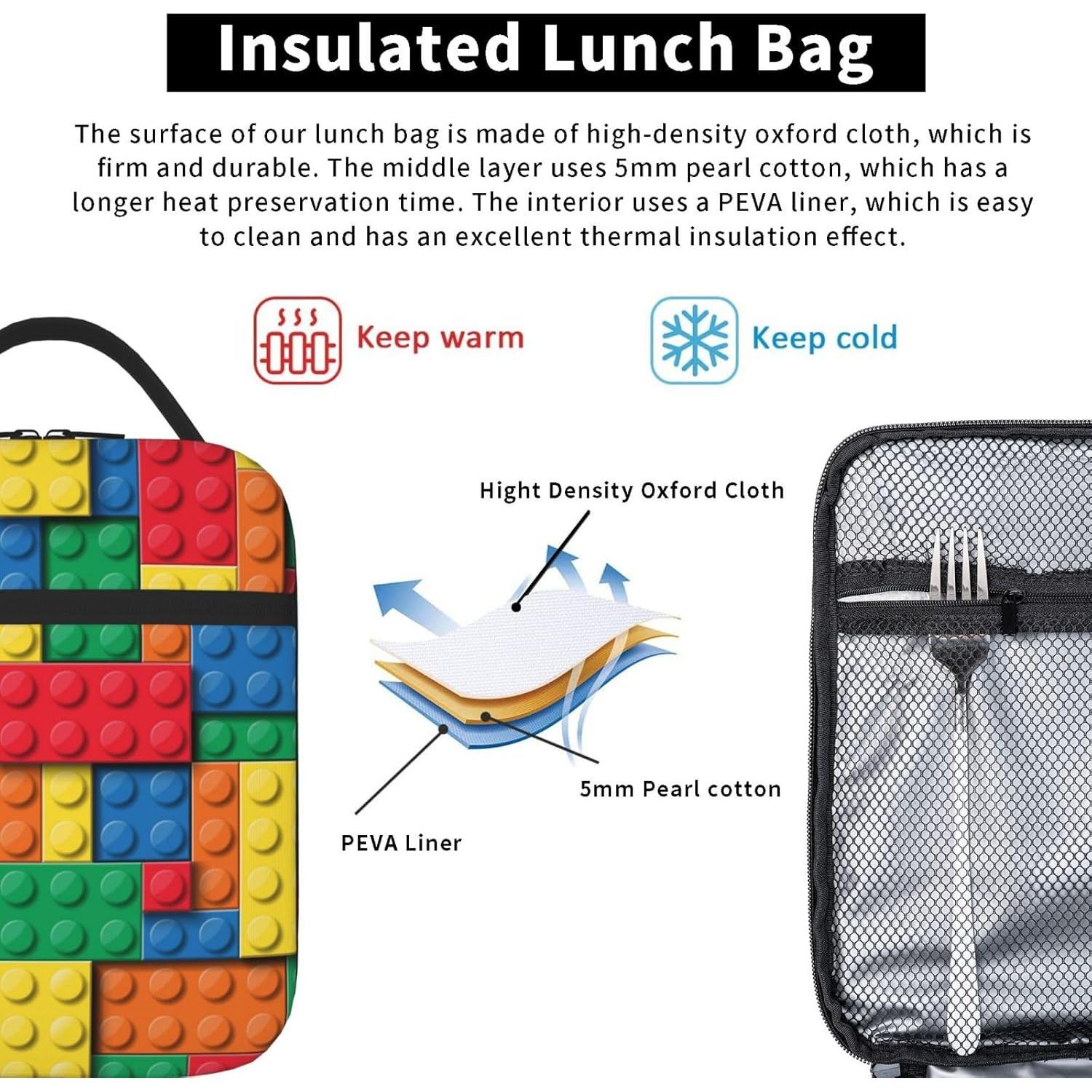 Caja de Almuerzo Aislada YANGZHI Colorida 10L 22x11x26cm