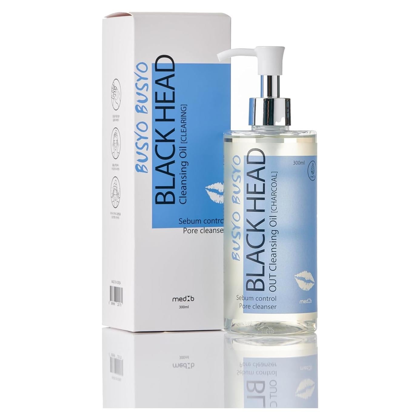 Aceite Limpiador Facial Coreano MEDB 300ml para Puntos Negros