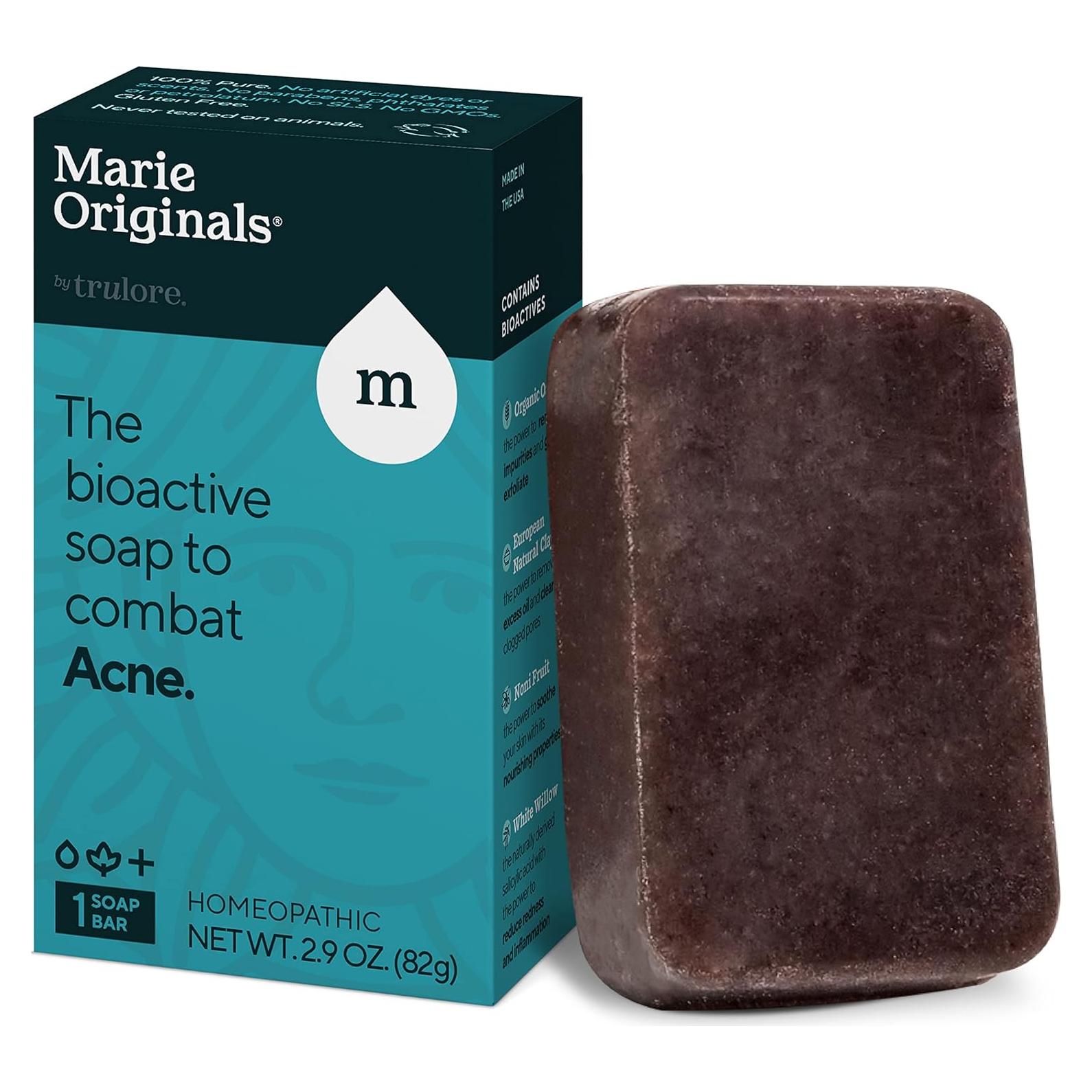 Jabón Natural para Acné Marie Original con Arcilla y Avena 82g