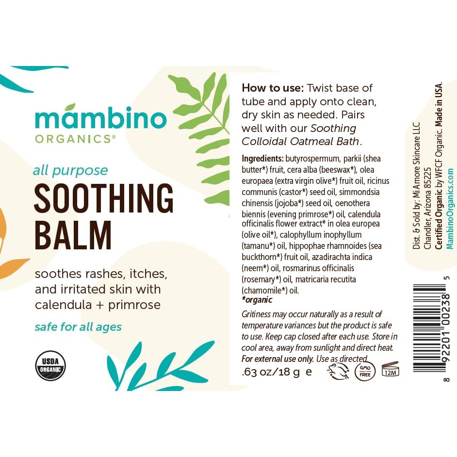 Bálsamo Calmante Multiusos Mambino Organics 18.79 ml Orgánico