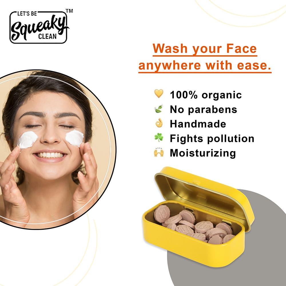 Tabletas de Lavado Facial Squeaky Clean Atara - Aguacate - 30 Unidades