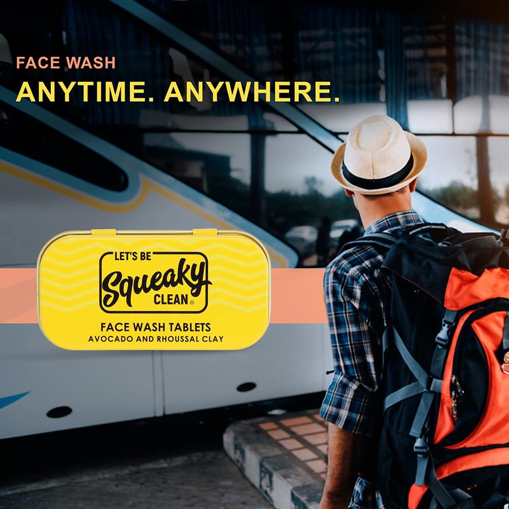 Tabletas de Lavado Facial Squeaky Clean Atara - Aguacate - 30 Unidades