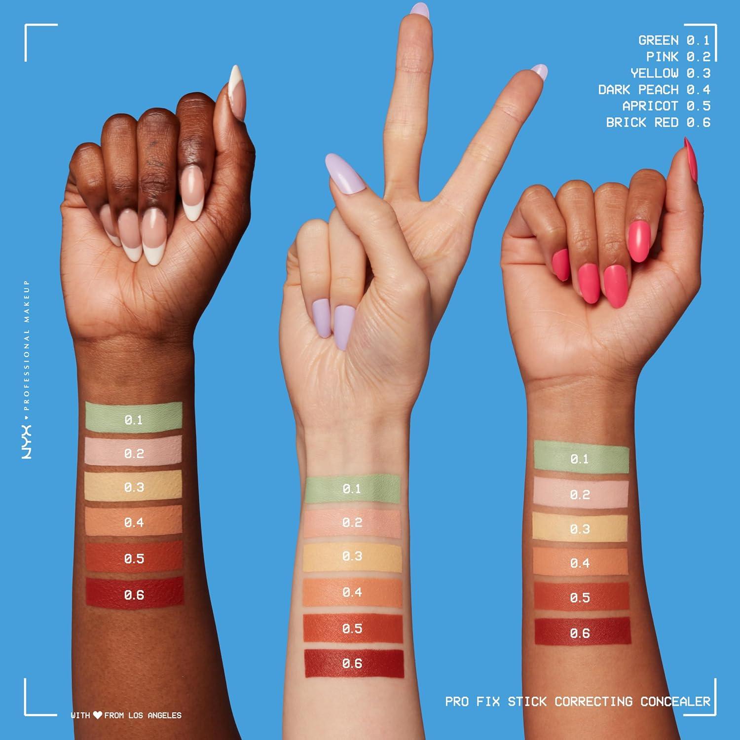 Corrector de Ojeras NYX Pro Fix Stick Verde 1.42g