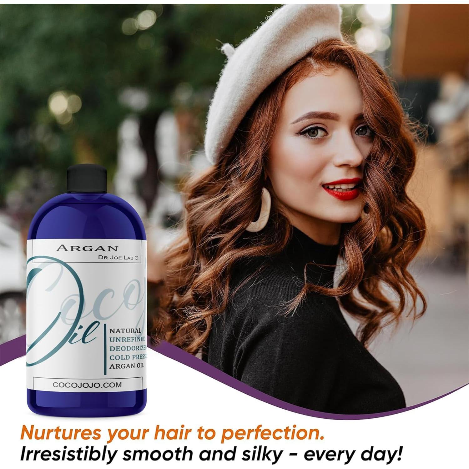 Aceite de Argán Orgánico Dr Joe Lab 236ml - Hidratante Piel y Cabello