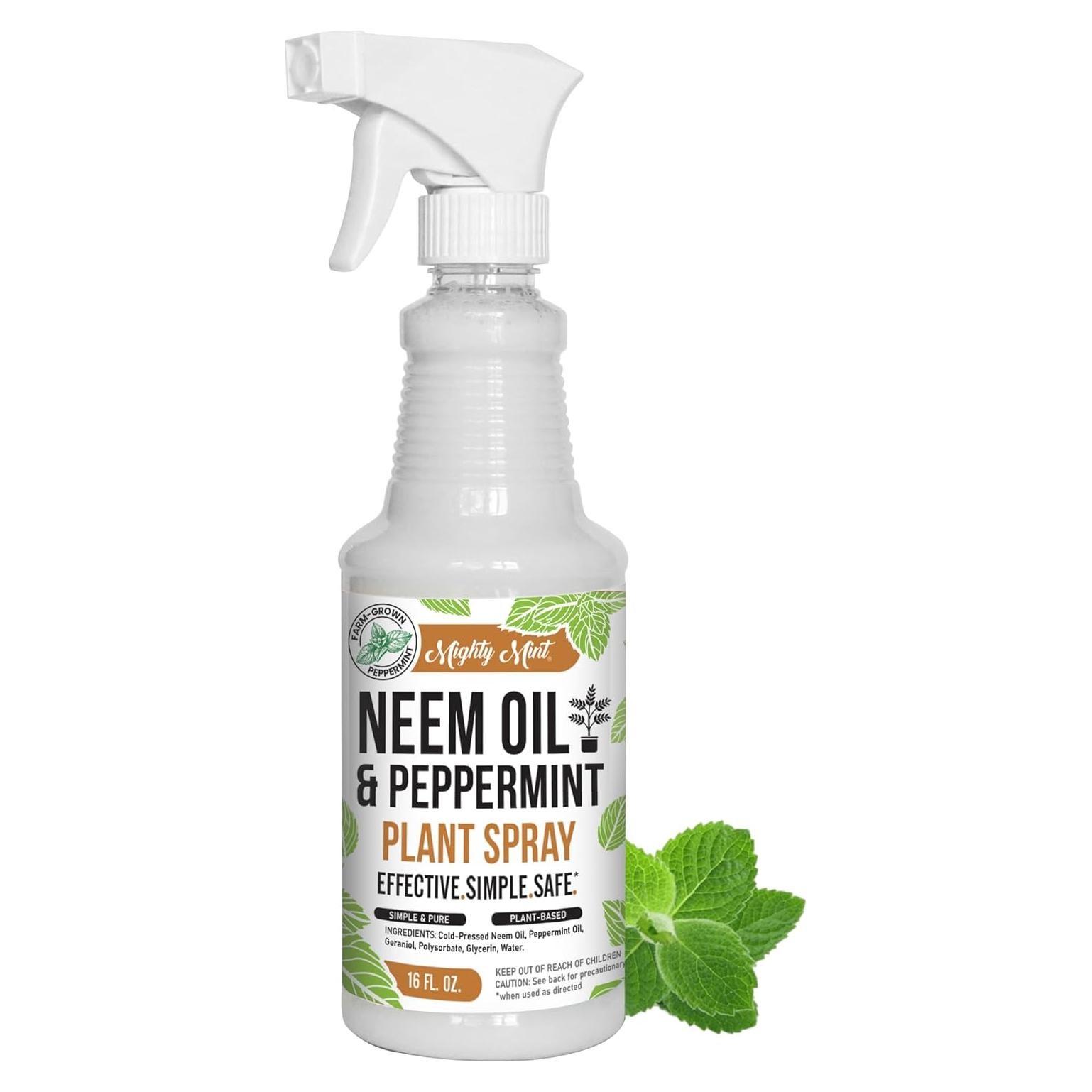 Spray Nutriente para Plantas Pure Origin 473 ml - Aceite de Neem y Menta