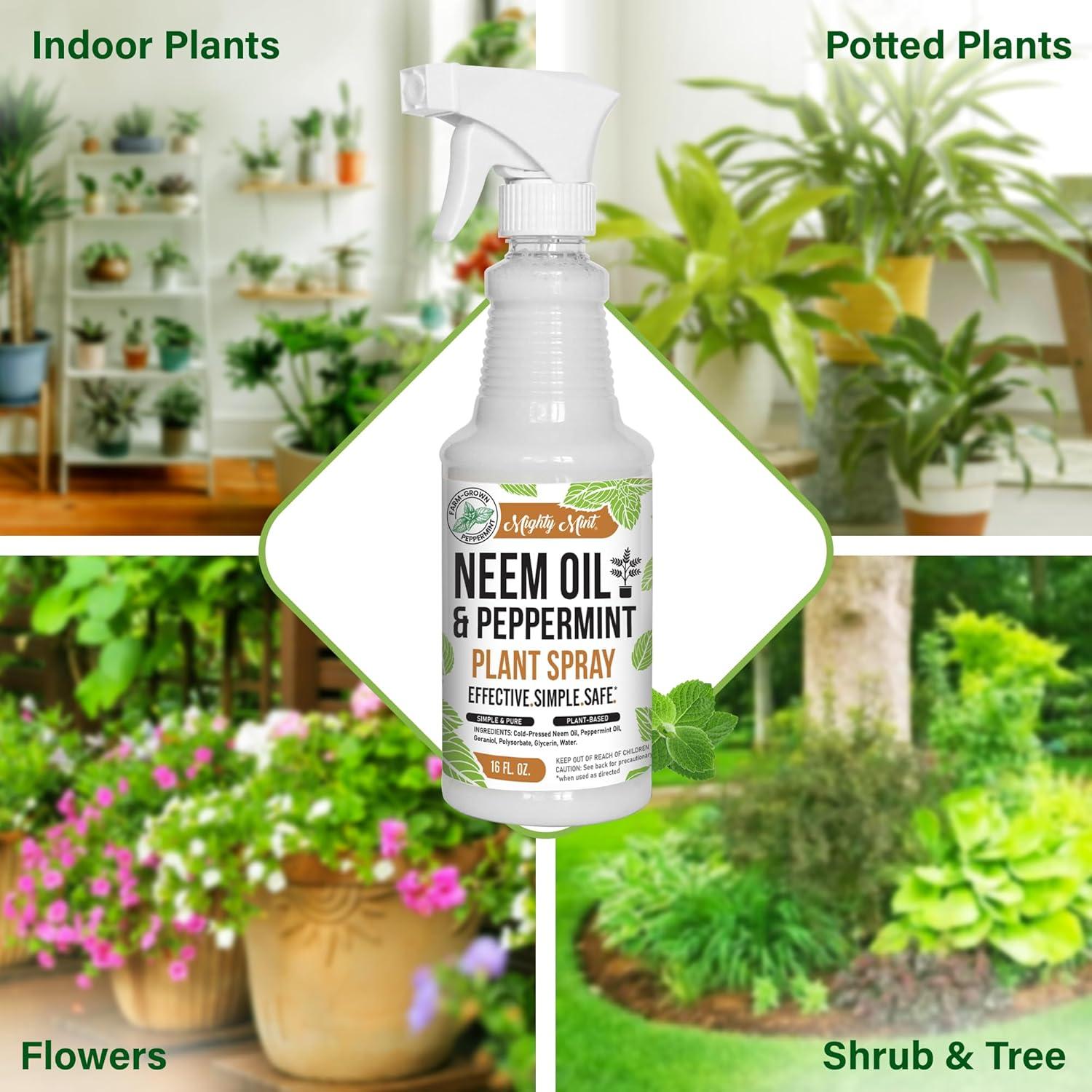 Spray Nutriente para Plantas Pure Origin 473 ml - Aceite de Neem y Menta