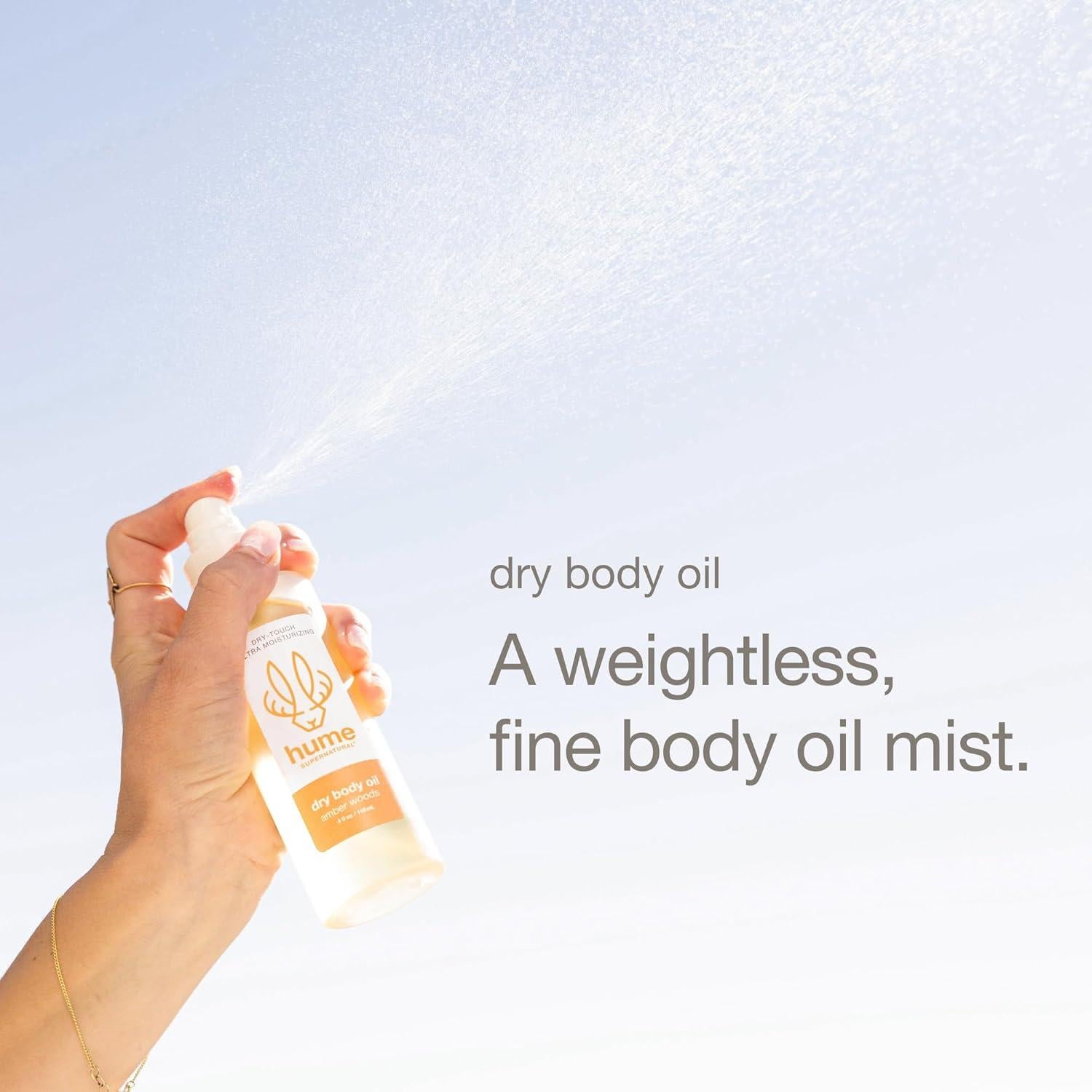 Aceite Corporal Seco HUME SUPERNATURAL Maderas Ámbar 132g