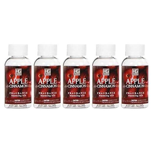 Conjunto de 5 Aceites Aromatizantes HOSLEY Manzana y Canela 55ml