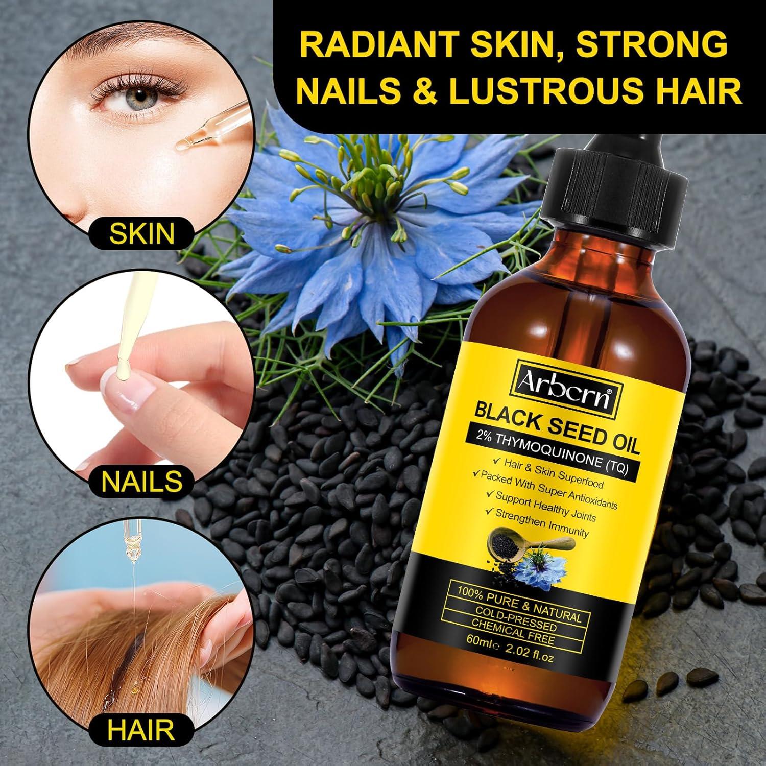 Aceite de Semilla Negra Orgánico Prensado en Frío 60ML x2