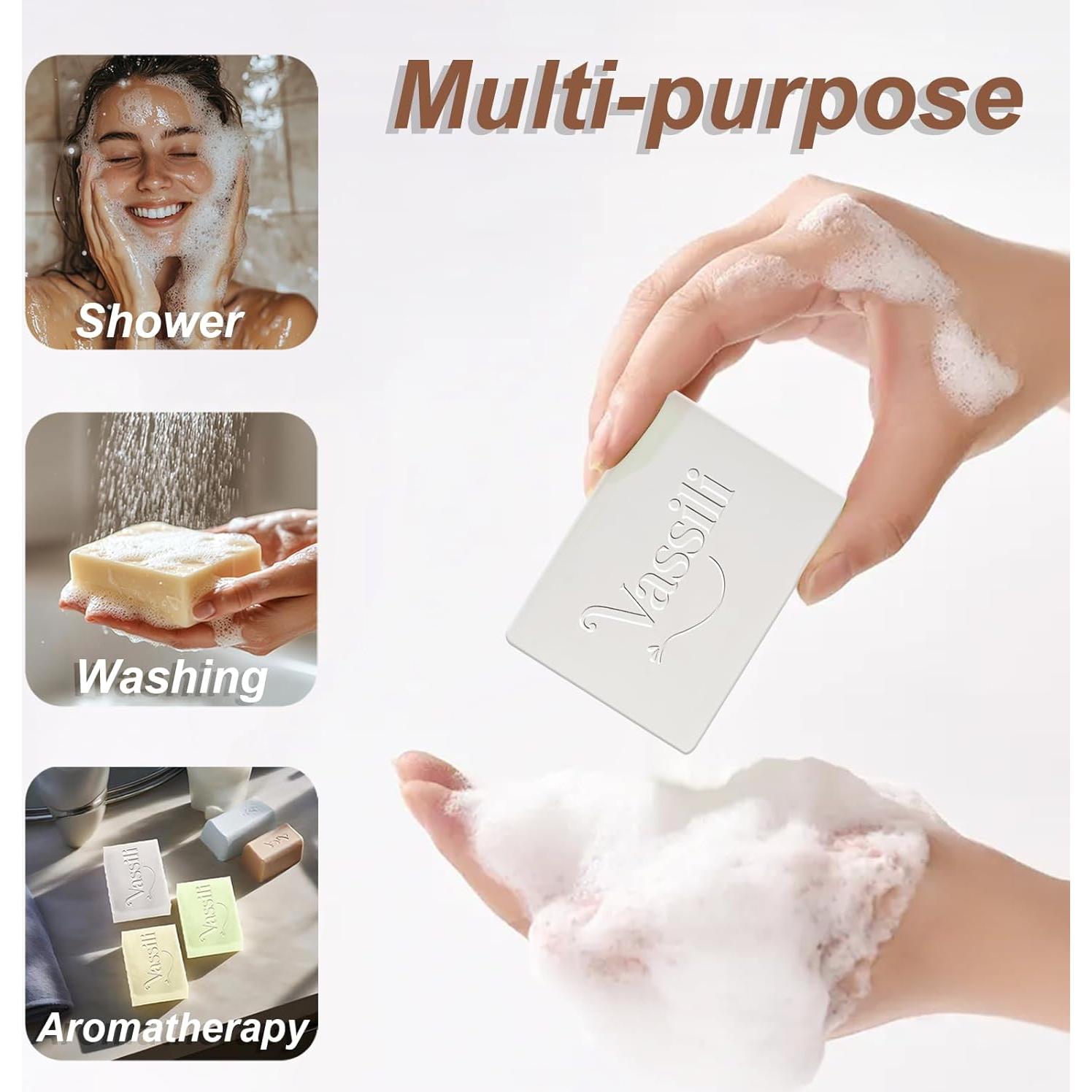 Jabón Natural Premium Vassili 139.4 g Bergamota Hidratante