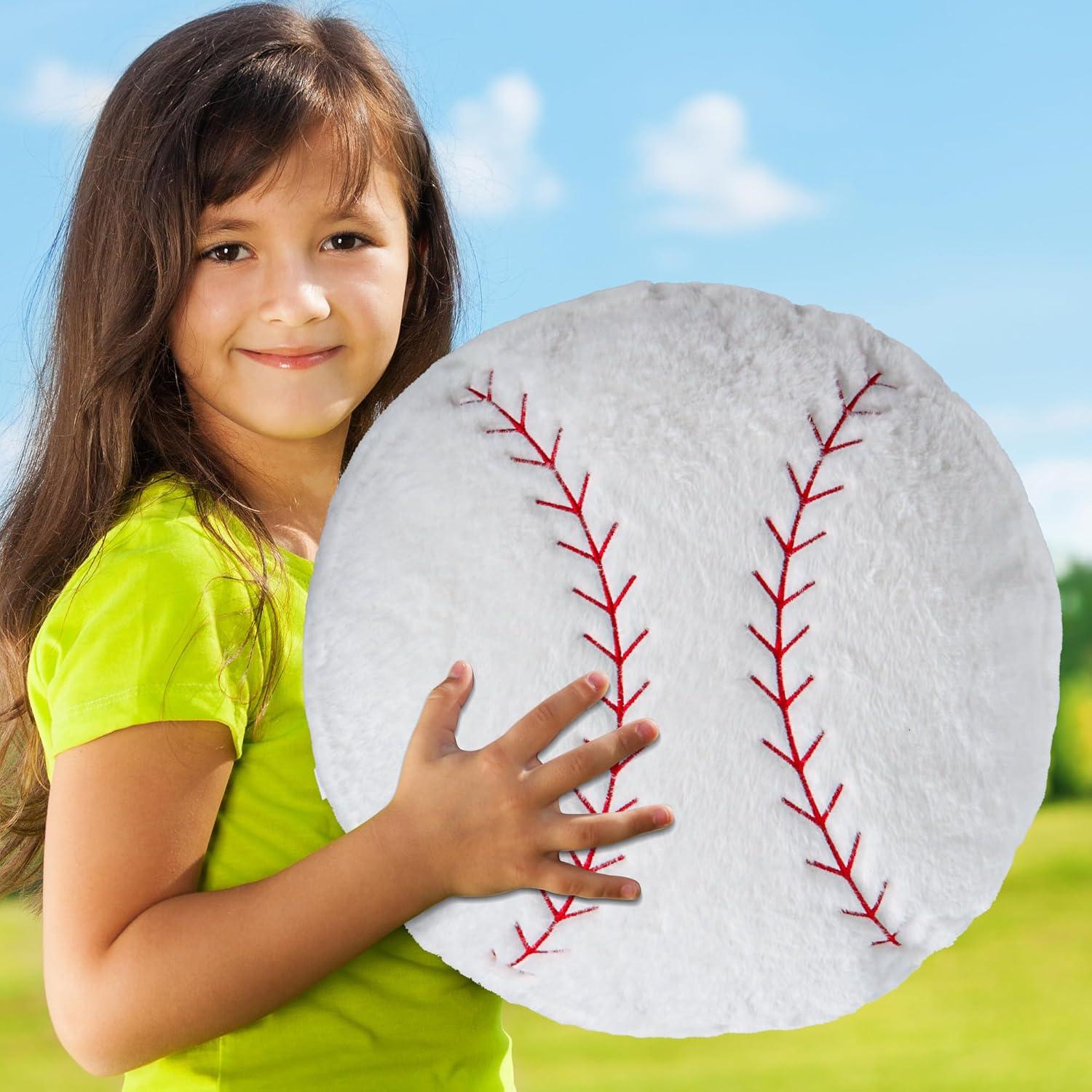 Almohada de Peluche Wepop Béisbol 45.72cm Suave y Abrazable