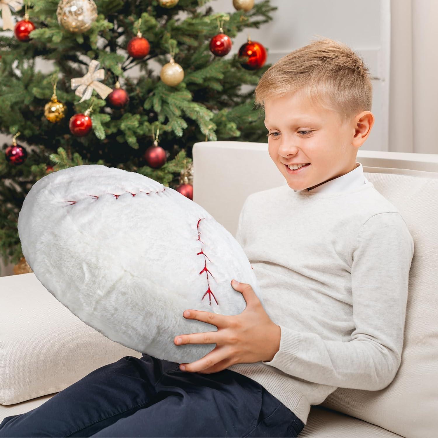 Almohada de Peluche Wepop Béisbol 45.72cm Suave y Abrazable