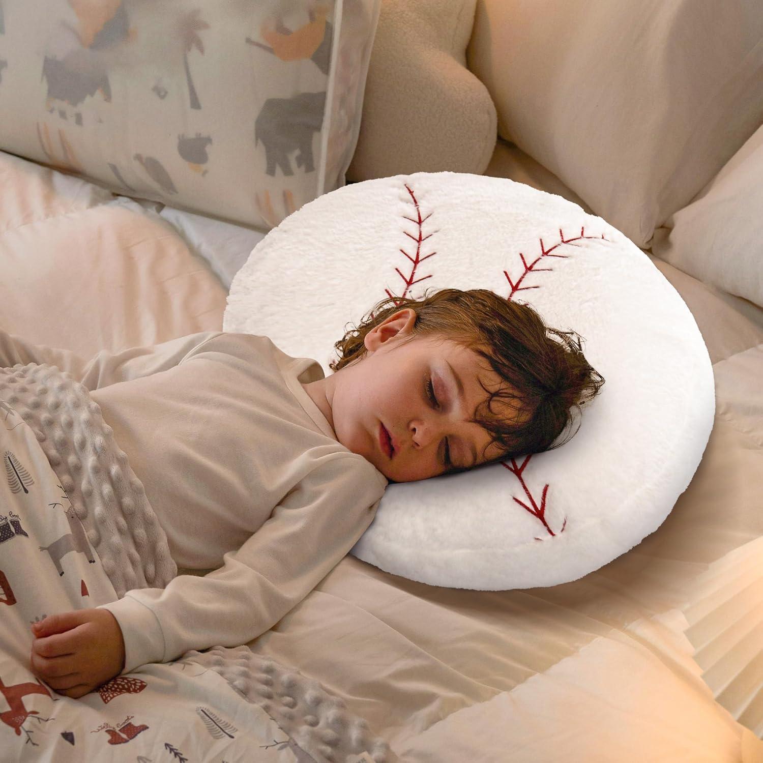 Almohada de Peluche Wepop Béisbol 45.72cm Suave y Abrazable