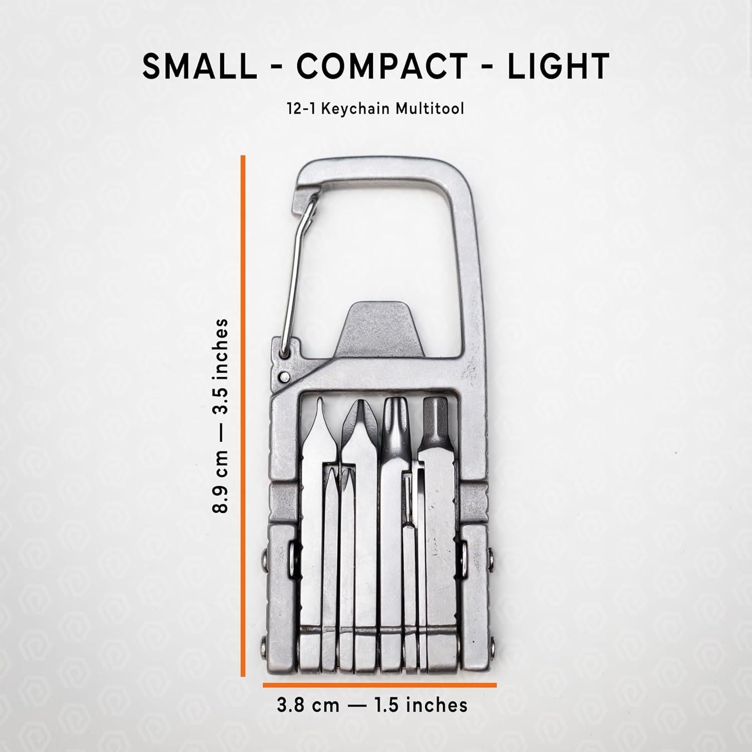 Multiherramienta Carabiner PELZ 12 en 1 Acero Inoxidable