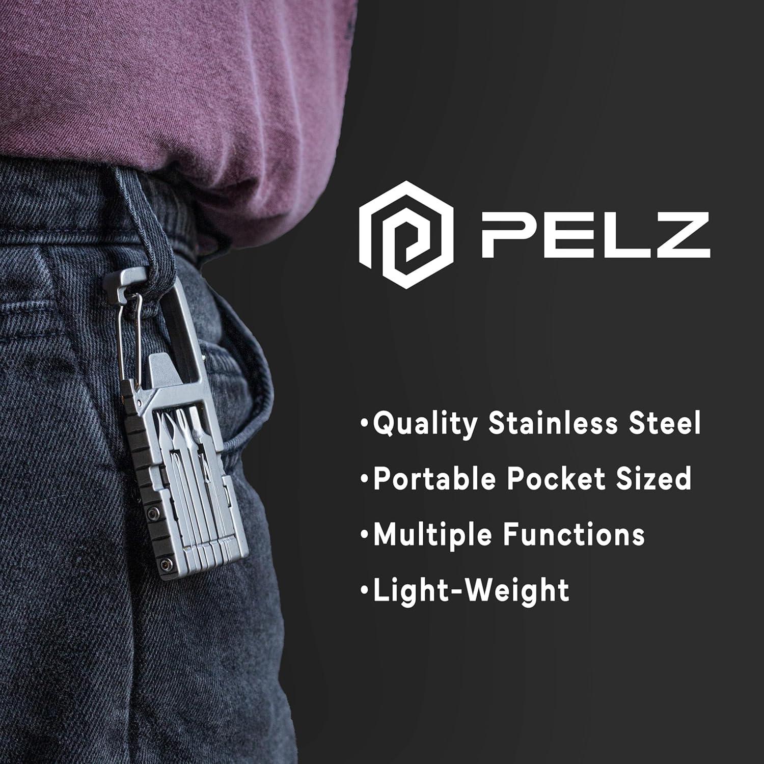 Multiherramienta Carabiner PELZ 12 en 1 Acero Inoxidable