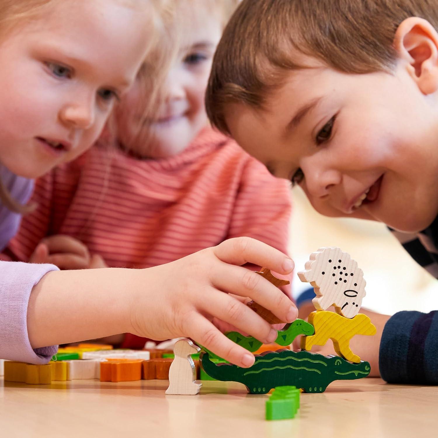 Juego de Apilamiento Animal Sobre Animal HABA - 29 Piezas