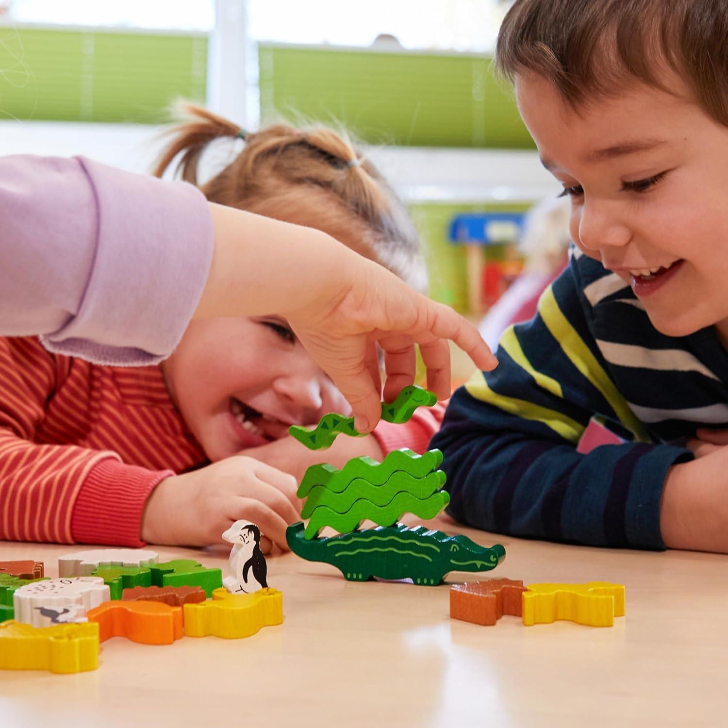 Juego de Apilamiento Animal Sobre Animal HABA - 29 Piezas