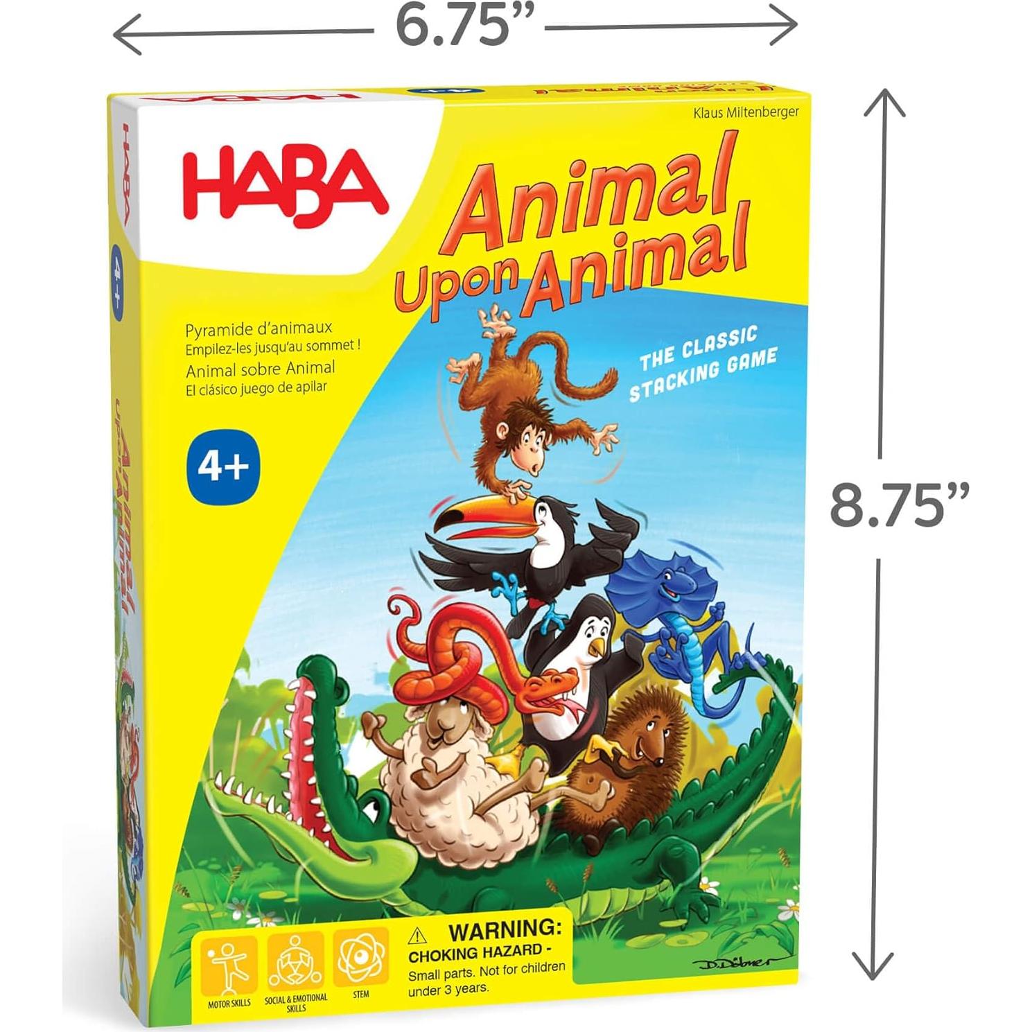 Juego de Apilamiento Animal Sobre Animal HABA - 29 Piezas