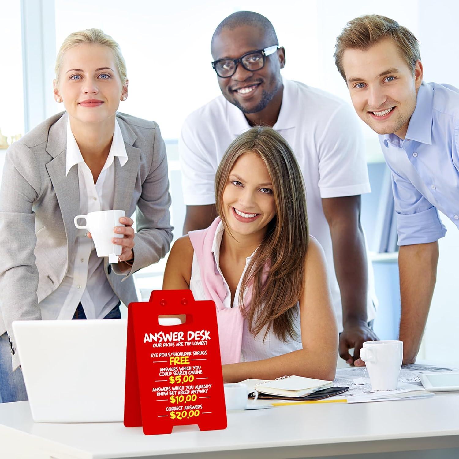 Letrero de Escritorio Divertido FACAJO Rojo 16x9 cm