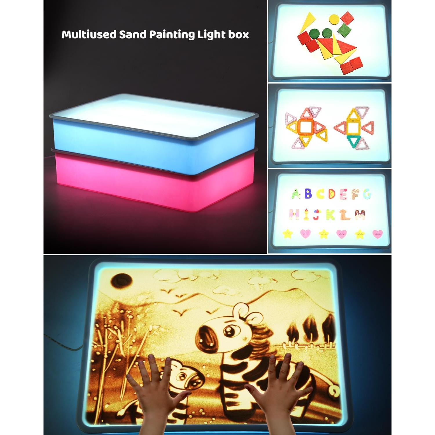 Mesa de Luz para Niños AtMini 40.64 cm - Caja de Pintura de Arena