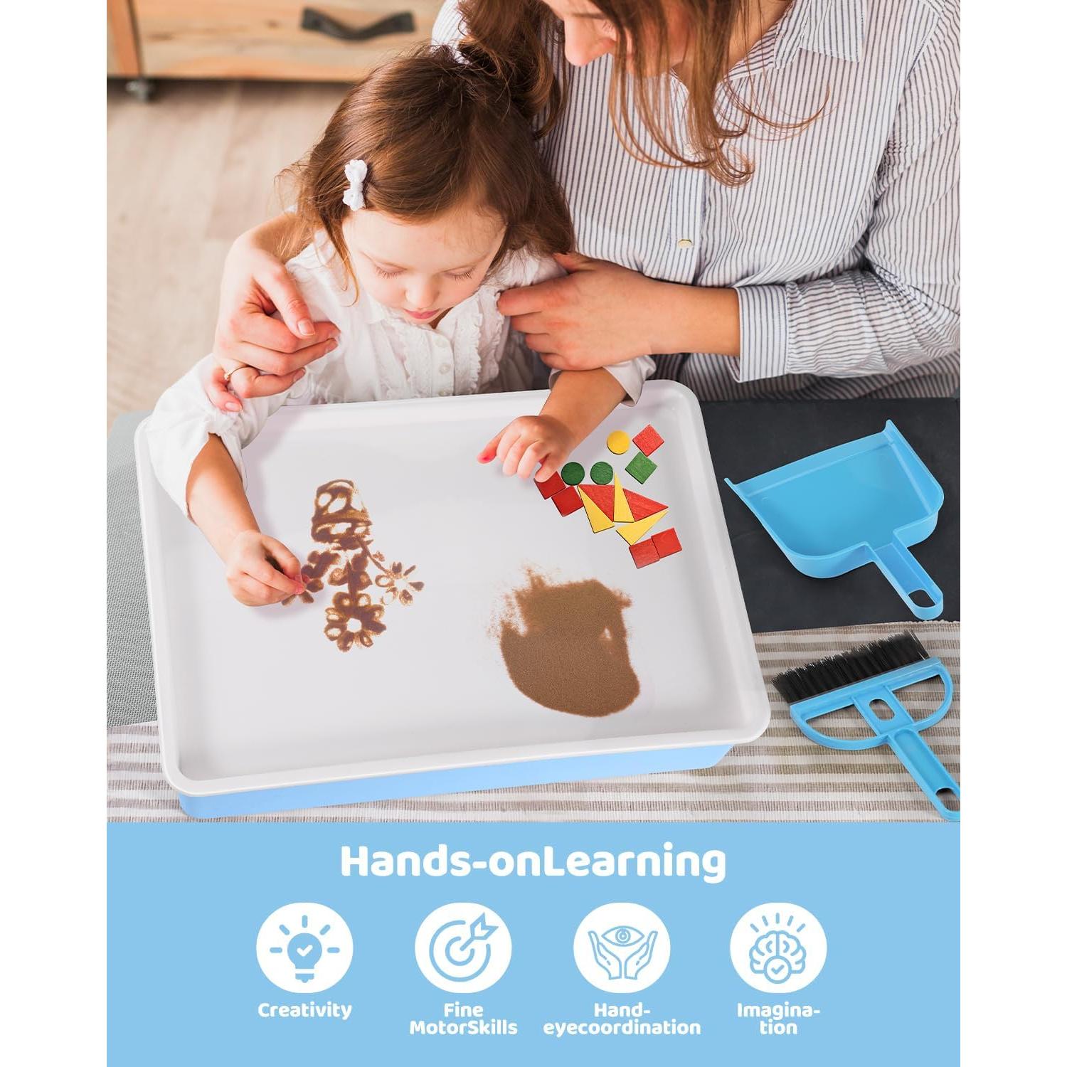 Mesa de Luz para Niños AtMini 40.64 cm - Caja de Pintura de Arena