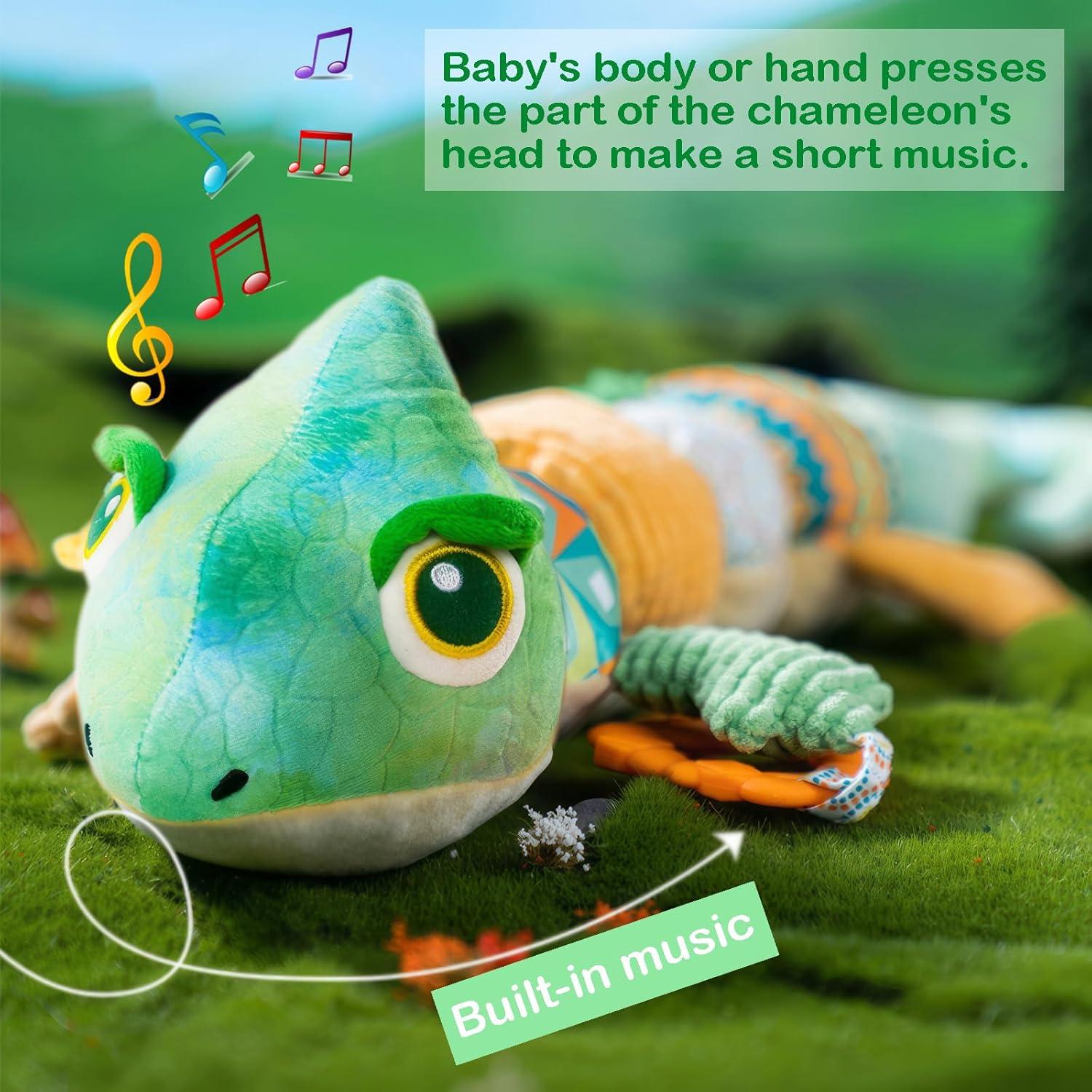 Juguete de Peluche Musical ZUCOOP Camaleón Verde 0-3 Años