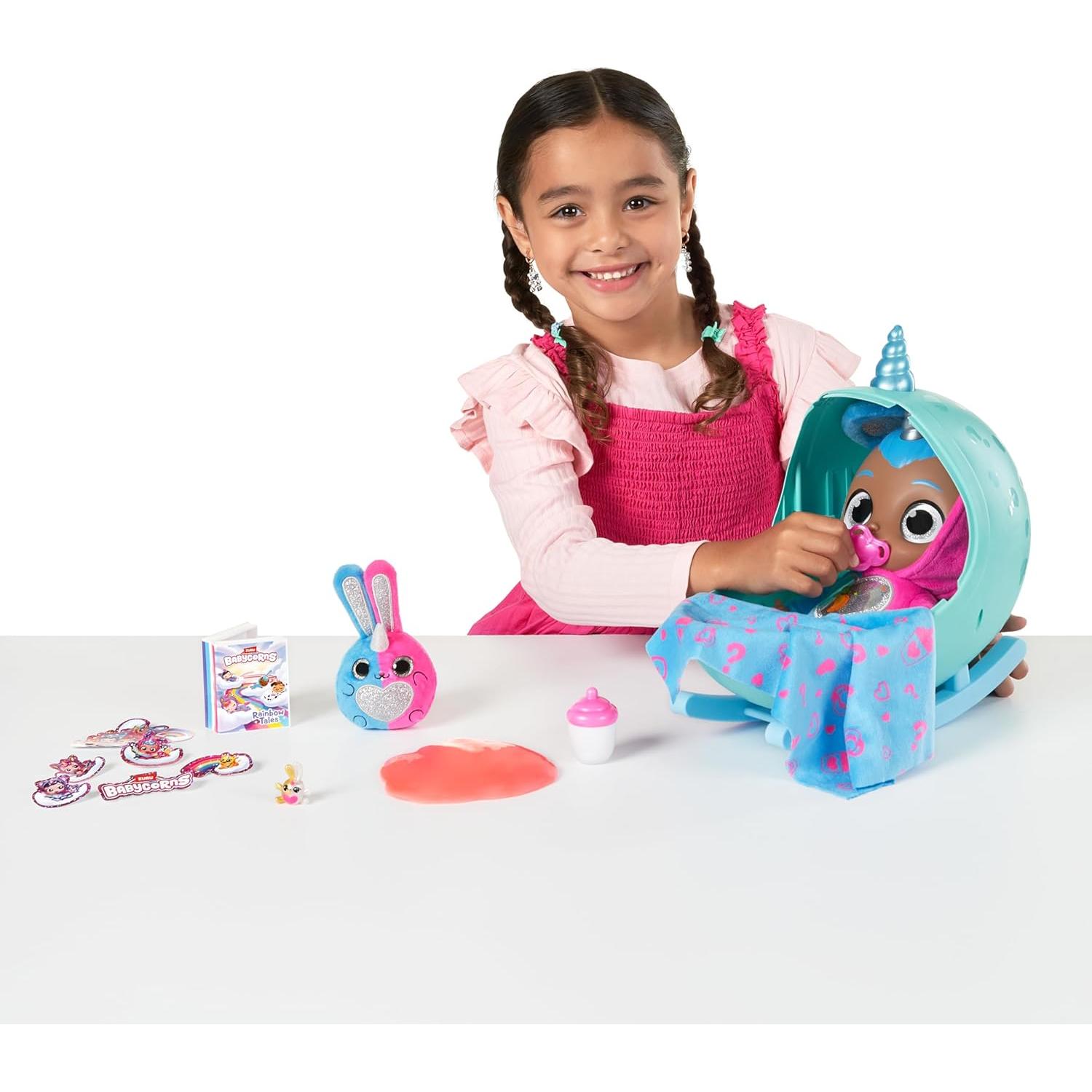 Muñeca Interactiva Babycorns Grande ZURU Conejo con Luces y Sonidos