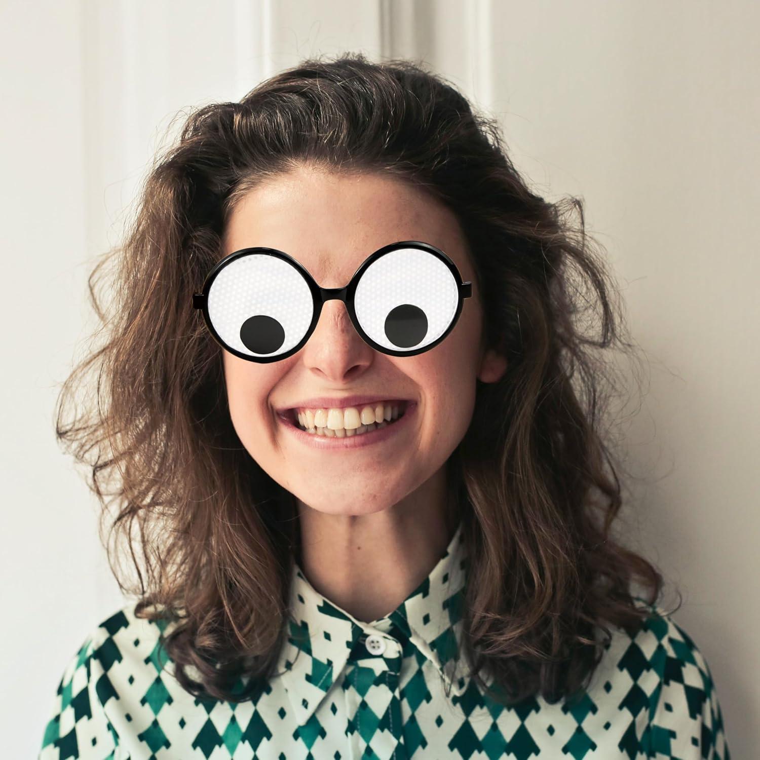 Gafas Ojos Locos Divertidas HOHAJIU - 12 Pcs para Fiestas