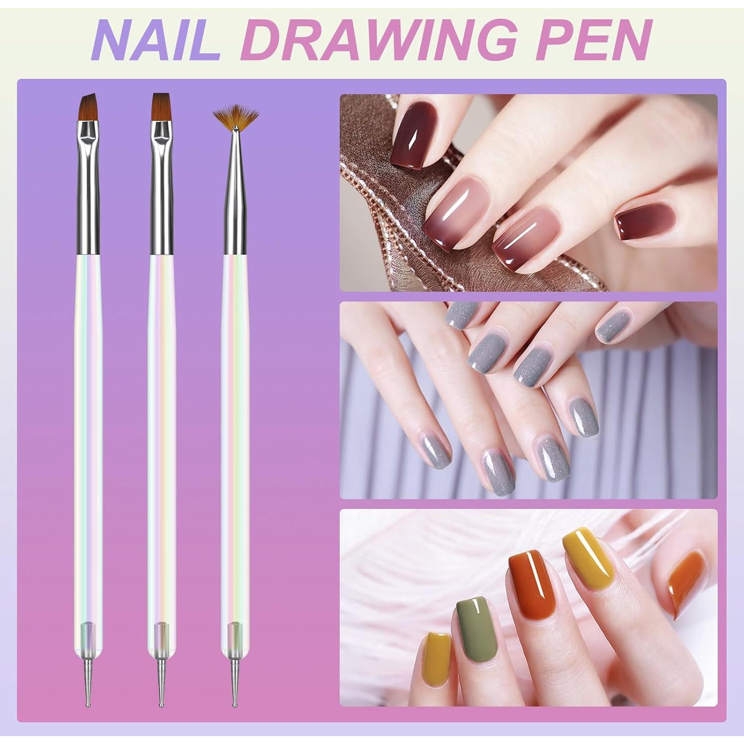 Set de Pinceles para Arte de Uñas Artdone 12 PCS Profesional