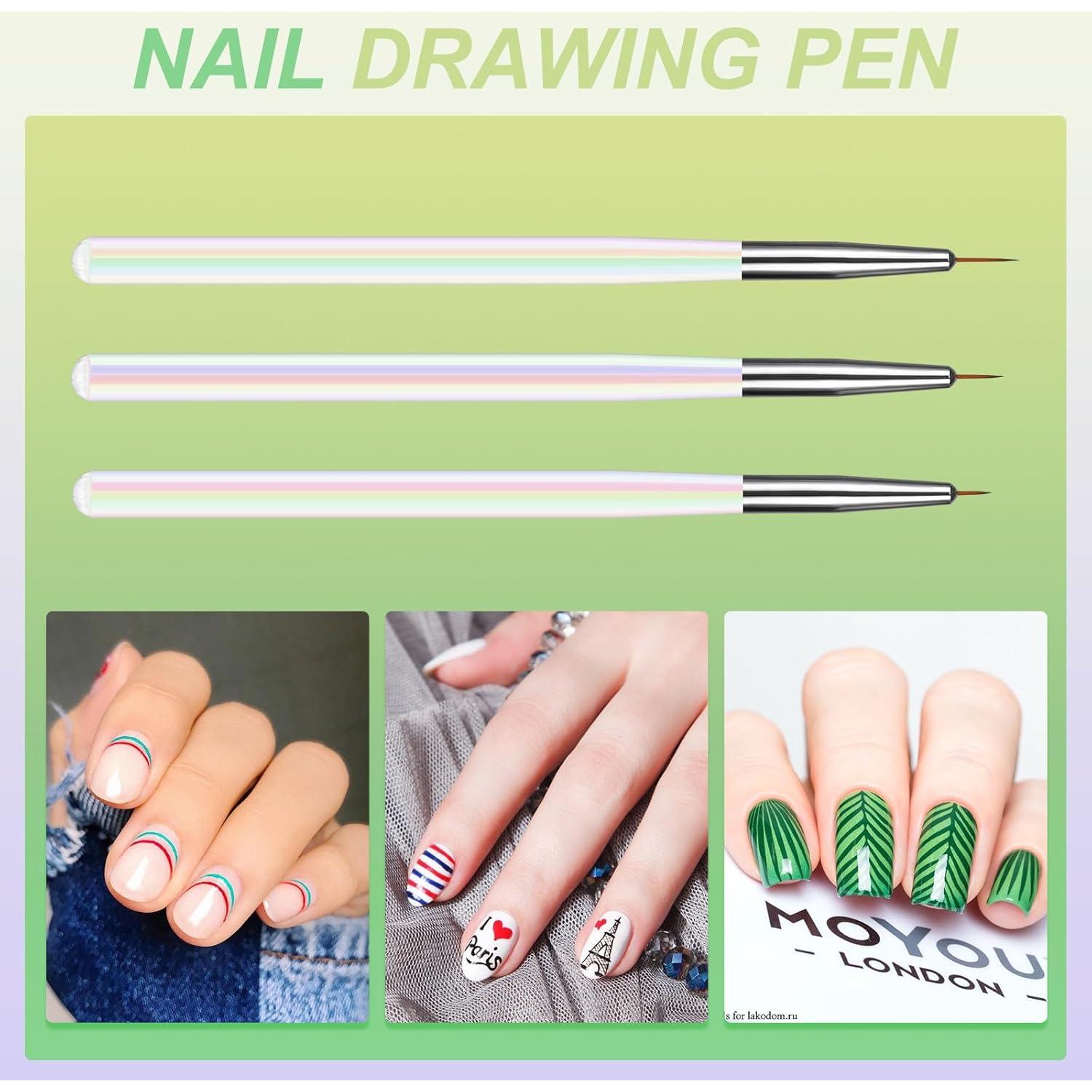 Set de Pinceles para Arte de Uñas Artdone 12 PCS Profesional