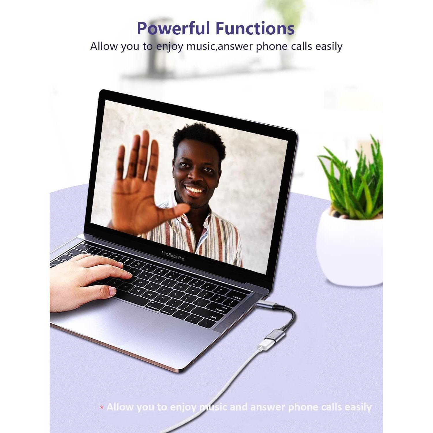 Adaptador de Audio USB C a Lightning LecLooc HiFi Gris