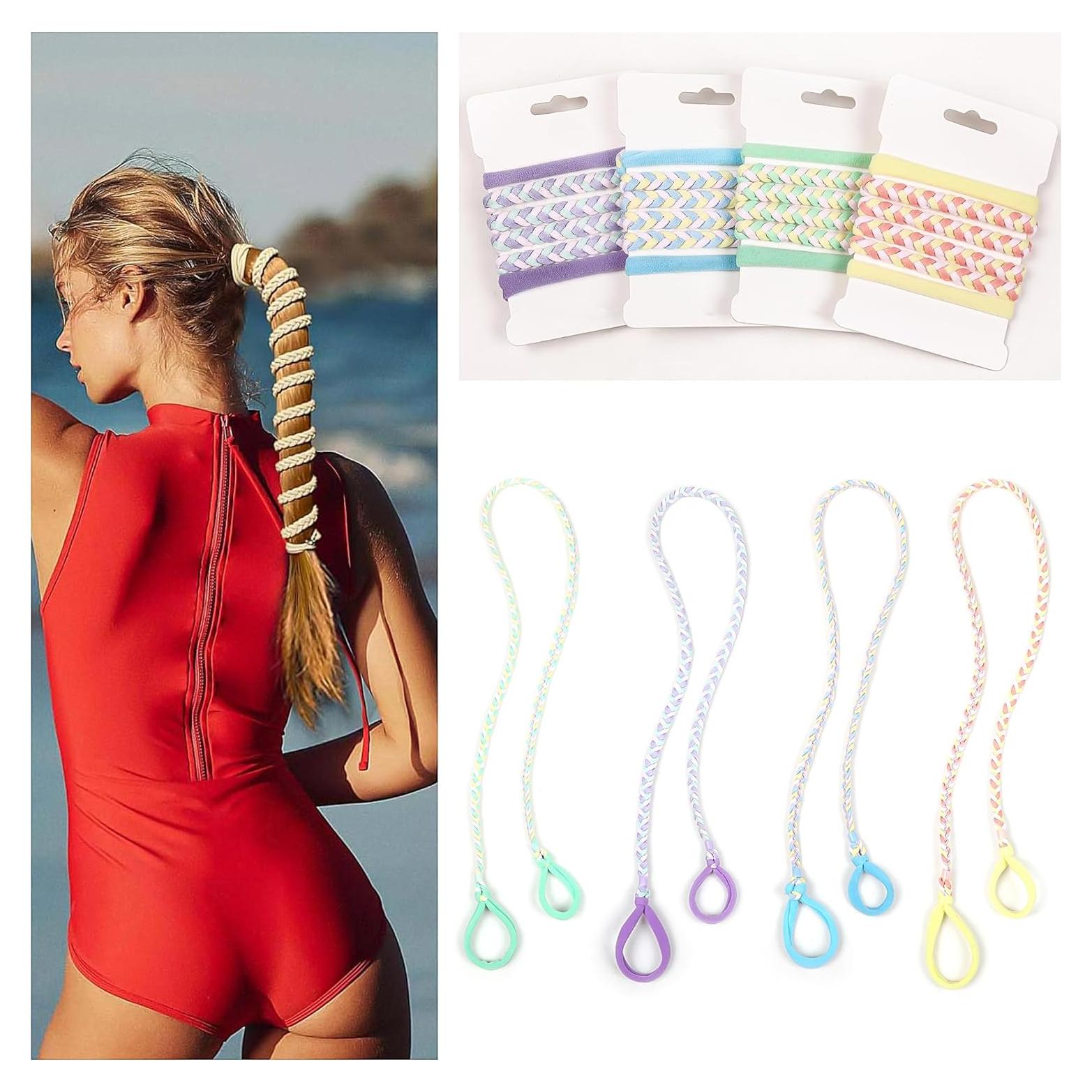 Gomas Elásticas Deportivas para Cabello - 4 Piezas Multicolor