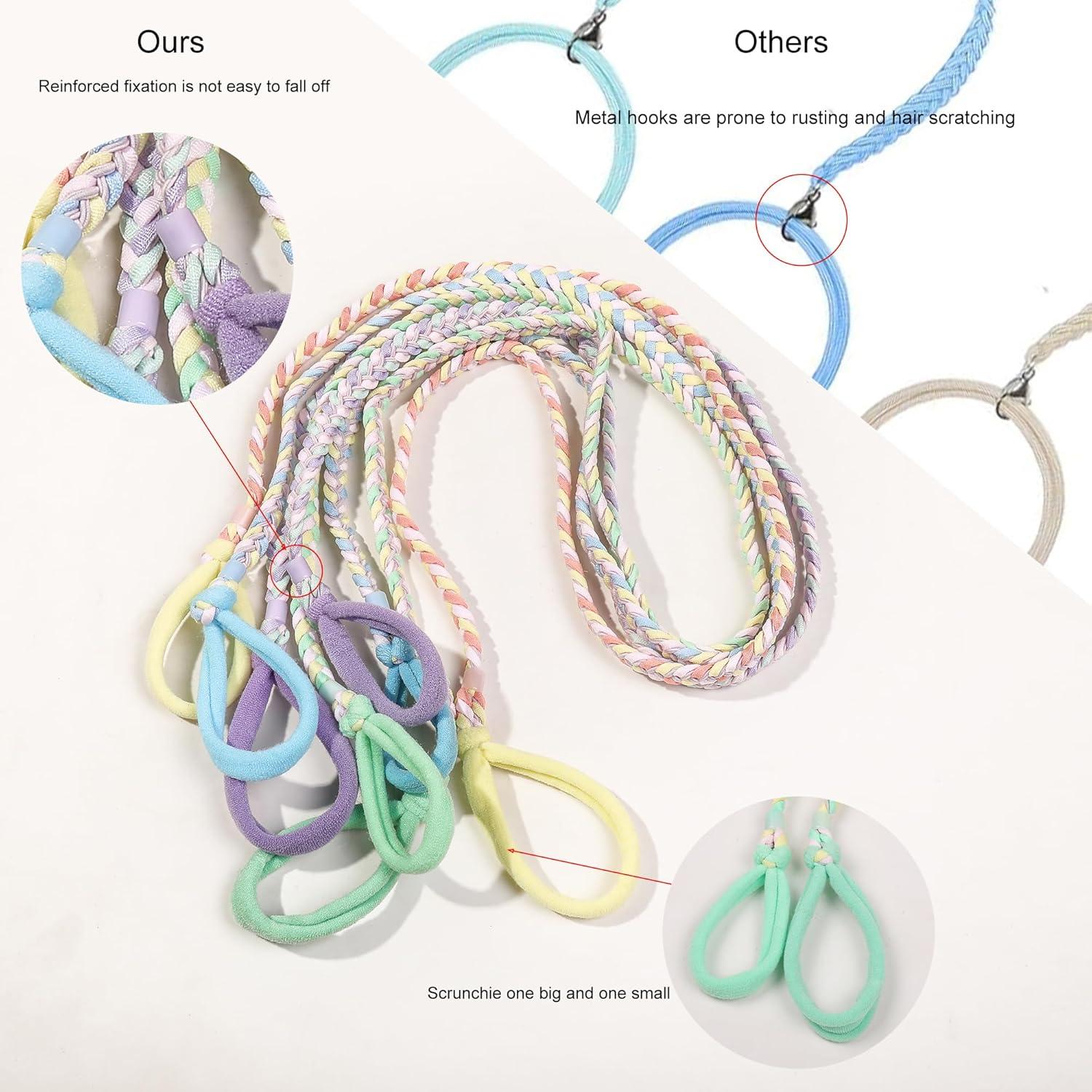 Gomas Elásticas Deportivas para Cabello - 4 Piezas Multicolor