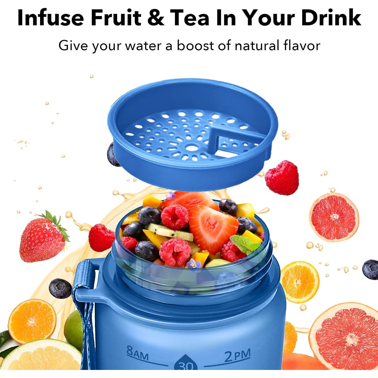 Botella de Agua Motivacional Alwager 32oz a Prueba de Fugas